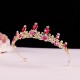 Crown New performance children's catwalk bridesmaid birthday party Headband Hair accessory Bride headwear high-end crystal crown