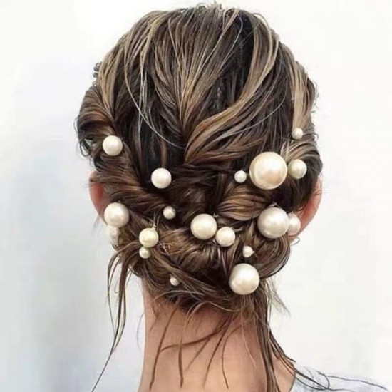 Bridal coiled hair accessories, Hair hairpins, hair clips, U-shaped clips, popular hairdressing pins, makeup braided hair