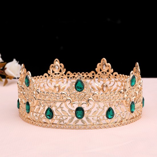 Birthday crown headwear, birthday little princess, student coming-of-age ceremony, female round black 18-year-old crown, bride's wedding Birthday crown headwear, birthday little princess, student coming-of-age ceremony, female round black 18-year-old crown, bride's wedding