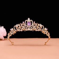 Children's crown headwear, princess, girl's crown, crystal headband, piano performance, catwalk accessories, birthday hair accessories for girls