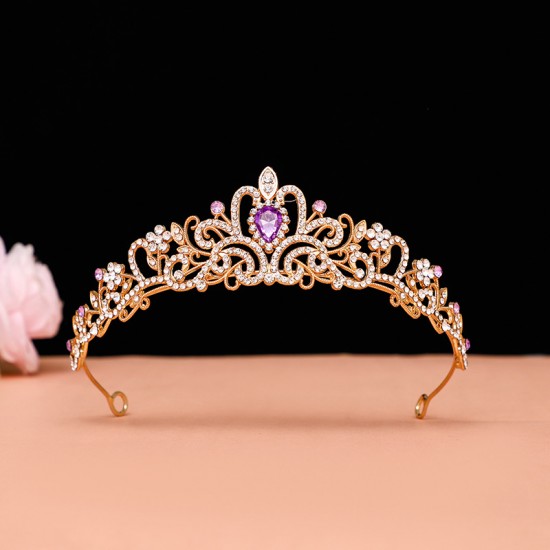 Children's crown headwear, princess, girl's crown, crystal headband, piano performance, catwalk accessories, birthday hair accessories for girls Children's crown headwear, princess, girl's crown, crystal headband, piano performance, catwalk accessories, birthday hair accessories for girls