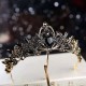 Baroque retro black luxurious crown bridal headwear wedding dress, 18th birthday women's crown 2025 new style Baroque retro black luxurious crown bridal headwear wedding dress, 18th birthday women's crown 2025 new style