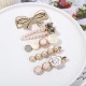 Wholesale of Korean-style cute pearl hair clips, Instagram water diamond hair clips, retro bangs hair clips, and simple heart-shaped hair accessories Wholesale of Korean-style cute pearl hair clips, Instagram water diamond hair clips, retro bangs hair clips, and simple heart-shaped hair accessories