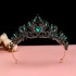Baroque retro black luxurious crown bridal headwear, wedding dress, 18th birthday girl's crown cake, crown