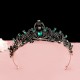 A popular online celebrity, Baroque retro black luxurious crown, bridal headwear, wedding accessories, birthday tiara, 20 years old A popular online celebrity, Baroque retro black luxurious crown, bridal headwear, wedding accessories, birthday tiara, 20 years old