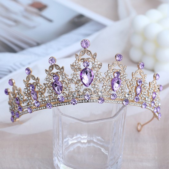 Crown headwear, the same style as the bride's online celebrity's 18th birthday coming-of-age ceremony, princess's birthday crown, fairy performance crown accessory Crown headwear, the same style as the bride's online celebrity's 18th birthday coming-of-age ceremony, princess's birthday crown, fairy performance crown accessory