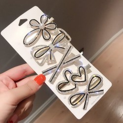 Wholesale of Korean-style trendy hairpins, small chanel-style diamond-encrusted hairpins, teenage bangs, seaside clips, fashionable and simple hairpin accessories
