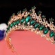 Korean-style grand and luxurious Baroque golden and ethereal wedding dress, wedding crown, headwear, and super ethereal bridal crown Korean-style grand and luxurious Baroque golden and ethereal wedding dress, wedding crown, headwear, and super ethereal bridal crown