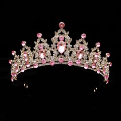 Wholesale of children's crown cake headwear, crystal hair accessories, crowns, girls' birthday performance hair bands, princess dress accessories