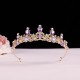 Crown New performance children's catwalk bridesmaid birthday party Headband Hair accessory Bride headwear high-end crystal crown