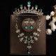 Bridal headwear, Baroque crown, grand wedding three-piece set, wedding dress, evening gown accessories, princess birthday crown, hair accessory Bridal headwear, Baroque crown, grand wedding three-piece set, wedding dress, evening gown accessories, princess birthday crown, hair accessory