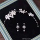 New Korean-style bridal crown headwear and hair accessory set, wedding dress accessories, wedding ornaments, rhinestone set, chain necklace, hair crown New Korean-style bridal crown headwear and hair accessory set, wedding dress accessories, wedding ornaments, rhinestone set, chain necklace, hair crown