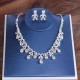 2024 New bridal headwear three-piece set, crown necklace set, grand and ethereal wedding hair accessories, wedding dress accessories 2024 New bridal headwear three-piece set, crown necklace set, grand and ethereal wedding hair accessories, wedding dress accessories