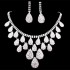 Korean-style simple and fashionable necklaces and earrings, popular two-piece necklace sets, wedding bride accessories, wedding dress accessories wholesale
