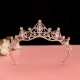 Hepburn style wedding dress headwear, bridal crown, new wedding headwear, main wedding dress crown, hair accessory, birthday, luxurious and grand Hepburn style wedding dress headwear, bridal crown, new wedding headwear, main wedding dress crown, hair accessory, birthday, luxurious and grand