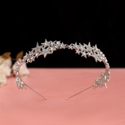Fairy water Diamond Leaf Hair band, hair tie, Forest-style super fairy-like face, small head band, versatile for going out, simple pressing method hair clip