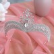 Bridal Crown 2025 New wedding white wedding dress accessories, luxurious and grand Baroque women's crown birthday hair accessory