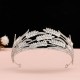 Bridal Crown 2025 New wedding white wedding dress accessories, luxurious and grand Baroque women's crown birthday hair accessory