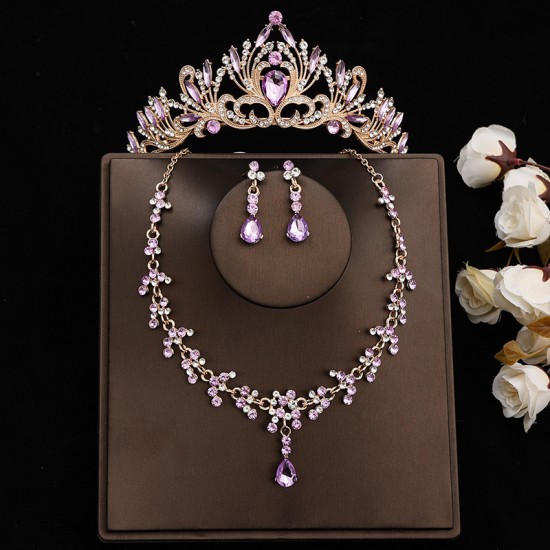 Crown headwear, bridal three-piece set, grand forest-style, super ethereal wedding dress, crown, birthday, Internet celebrity, Korean-style wedding girl Crown headwear, bridal three-piece set, grand forest-style, super ethereal wedding dress, crown, birthday, Internet celebrity, Korean-style wedding girl