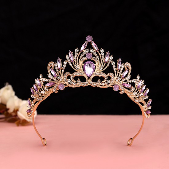 Girls' crown headwear, children's birthday crown princess, Korean-style fashion show performance, little girls' accessories Girls' crown headwear, children's birthday crown princess, Korean-style fashion show performance, little girls' accessories