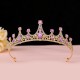 Crown headwear, bride's wedding hair accessory, Korean-style wedding dress accessories, princess birthday crown, adult hair band, rhinestone gift Crown headwear, bride's wedding hair accessory, Korean-style wedding dress accessories, princess birthday crown, adult hair band, rhinestone gift