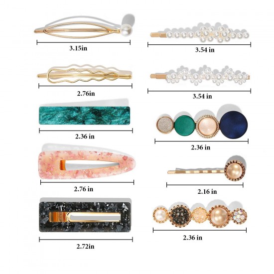 European and American cross-border hair accessories, acetate edge clips, marble, Amazon hair clips, pearl candy color, fashionable hair clips for women's sets European and American cross-border hair accessories, acetate edge clips, marble, Amazon hair clips, pearl candy color, fashionable hair clips for women's sets