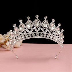 Baroque retro black luxurious crown bridal headwear, wedding dress, 18th birthday girl's crown cake, crown