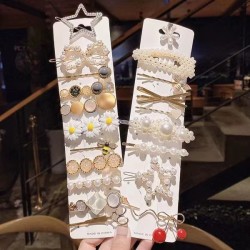 A girl's side Korean-style pearl hair clip, hairpin, fringe clip, one-line clip at the back of the head, summer clip, Taobao headwear