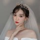 Bride's wedding headwear, wedding dress, crown, Korean-style photo hair accessories, girl's 18th birthday, princess's coming-of-age ceremony crown